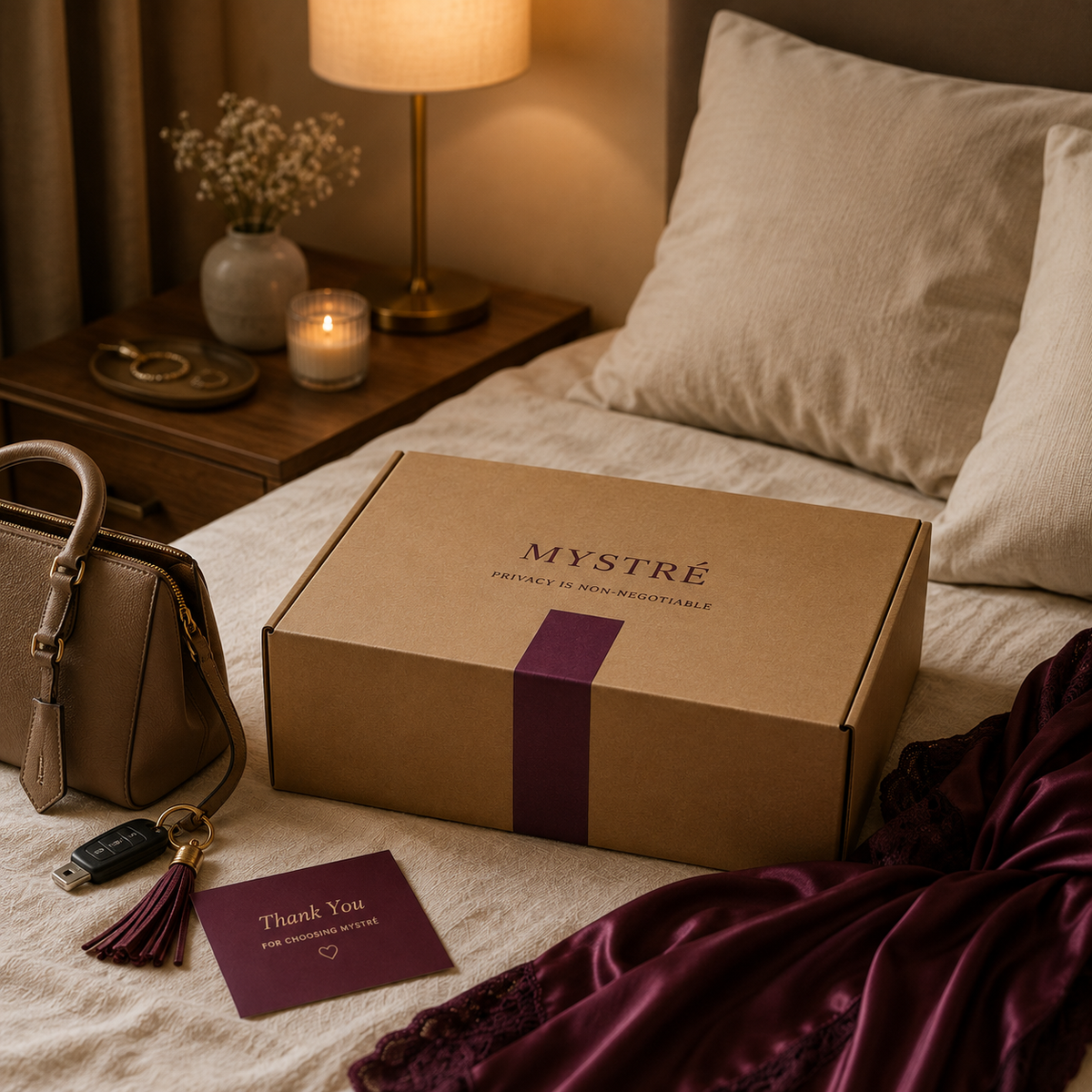 What arrives at your door stays your business.