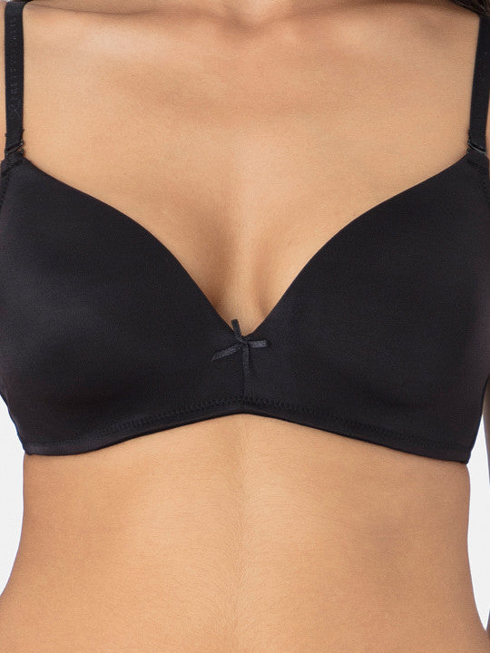 Pretty Secrets Bra Black B0017 - front view
