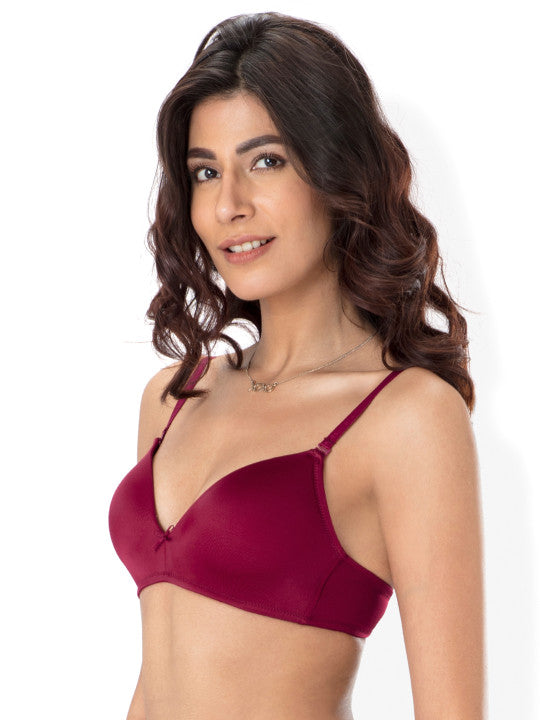 Pretty Secrets Bra Ruby Wine B0017 - side view