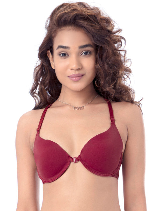 Pretty Secrets Bra Maroon B0013 - side view