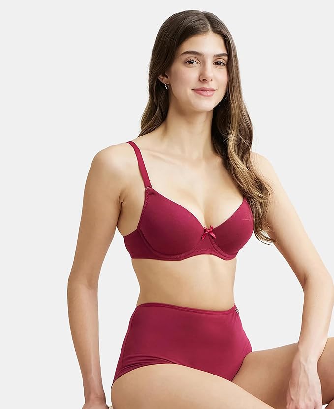 Jockey Bra Beet Red SS04 - detail view