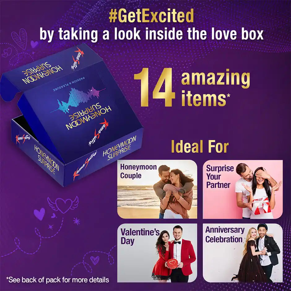 KamaSutra Honeymoon Surprise Gift Box | Premium Couples Gift Set