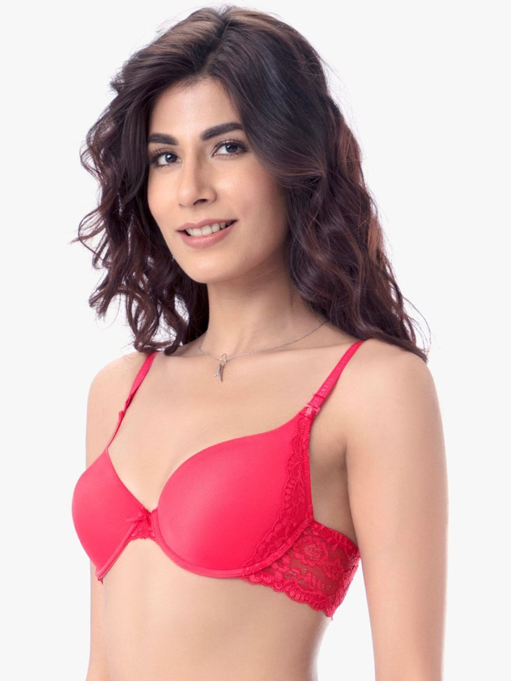 Pretty Secrets Bra Pink B0008 - back view